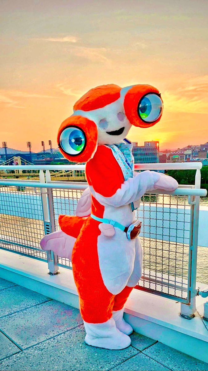 A final sunset ! What's next for Baburu ? O3O 

#fursuitfriday #Anthrocon #anthrocon25 #anthrocon2025