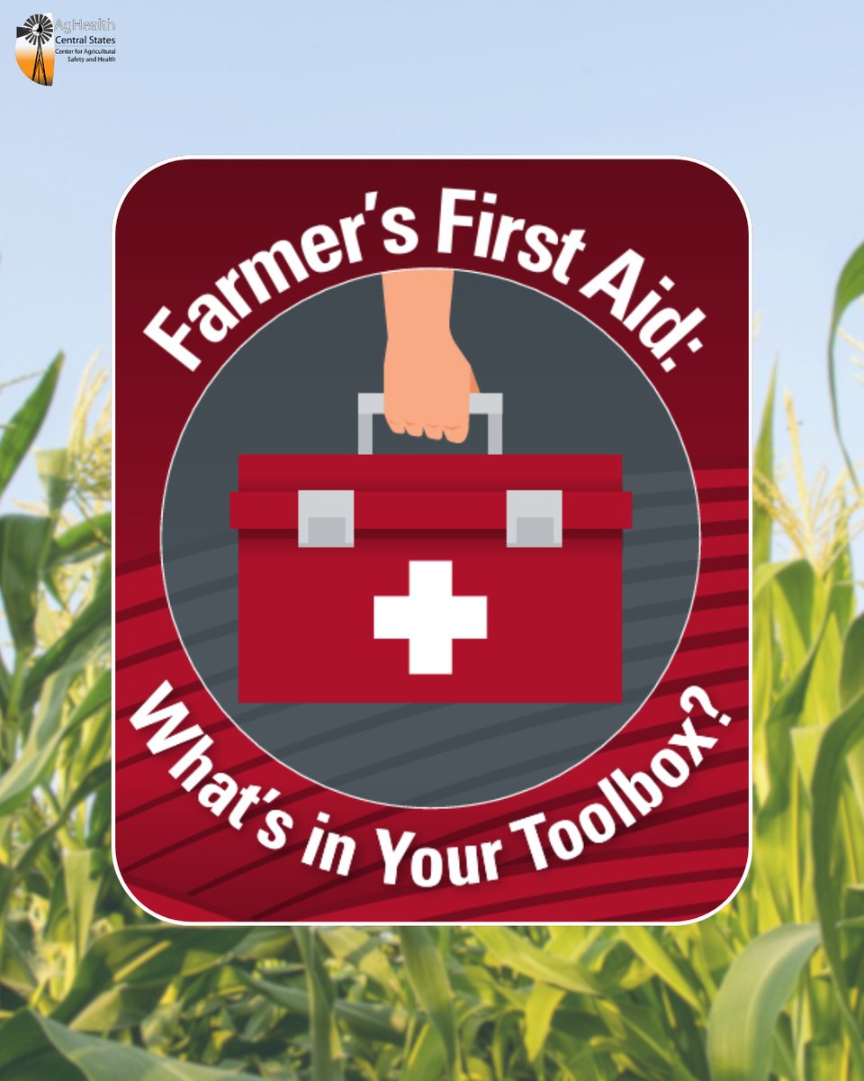 unmccscash's tweet image. 🚜 Accidents can happen fast on the farm—be prepared before they do. The Farmer's First Aid guide includes practical tips to help you respond quickly and effectively when injuries strike. Download this handy resource 👉 unmc.edu/publichealth/c…