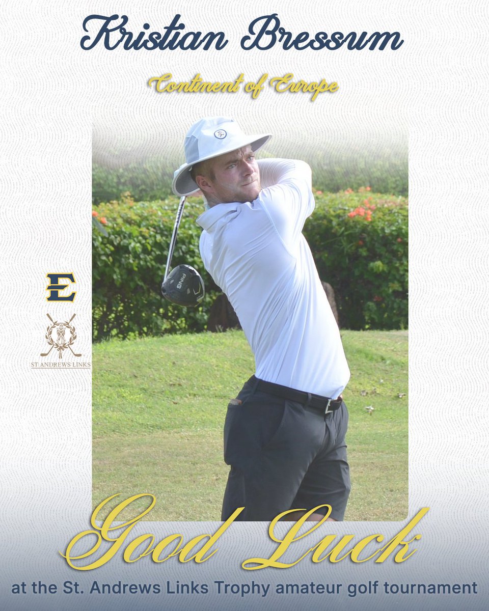 Congratulations to Kristian Bressum on his selection to play at the St. Andrews Links Trophy for the Continent of Europe!  

#GoBucs