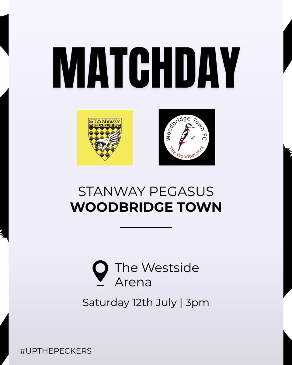 WTFC (@woodbridgetown) on Twitter photo It's matchday!๐ฅ
Pre-season starts here!๐ช
Today the peckers face <a href="/StanwayPegasus/">Stanway Pegasus FC</a>. It's the first fixture in our pre-season schedule as the team prepares for the 25/26 season
UP THE PECKERS!๐ค๐ค
#WTFC #NonLeague It's matchday!๐ฅ
Pre-season starts here!๐ช
Today the peckers face <a href="/StanwayPegasus/">Stanway Pegasus FC</a>. It's the first fixture in our pre-season schedule as the team prepares for the 25/26 season
UP THE PECKERS!๐ค๐ค
#WTFC #NonLeague