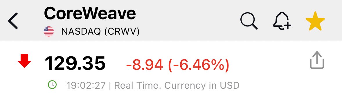 Let’s see how long will it take to MSM once cheering up $CRWV to realise that once again they were just cheering up the pump and dump of a fraud