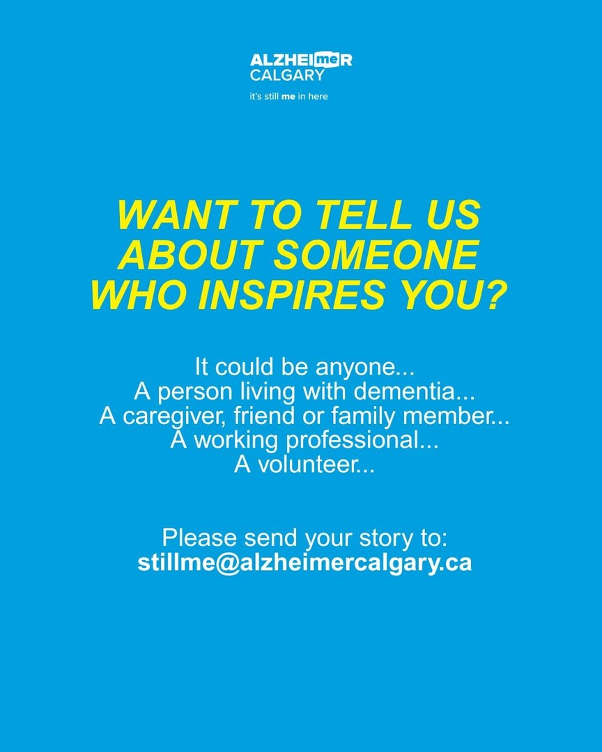 If you're on this journey, we know it can be overwhelming.

Whether you're living with dementia, caring for someone who is, or simply trying to understand, you're not alone.

Visit stillme.ca/get-inspired if you need a reminder that others have walked this path too.
