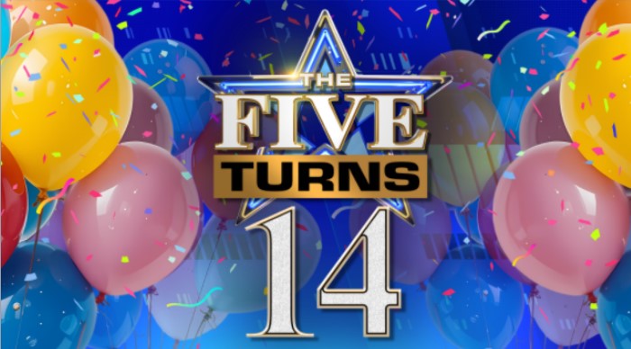 “The Five” celebrates our 14th anniversary today! Thank you for watching! #TheFive