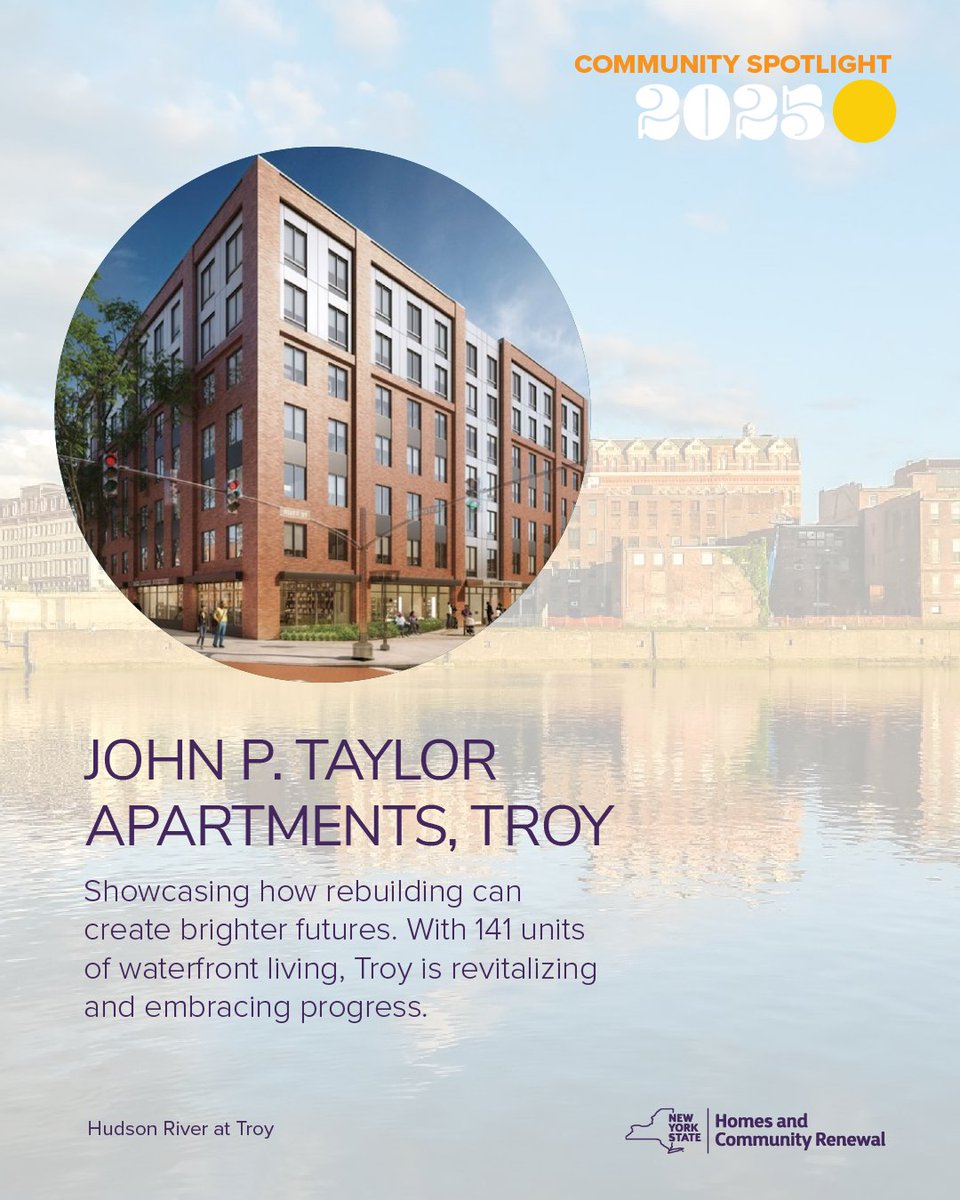 Community Spotlight: Troy’s revitalization! John P. Taylor Apts bring 141 units of waterfront living, sparking brighter futures. What positive changes do you see in your community? #CommunitySpotlight #TroyNY
hcr.ny.gov/news/governor-…
