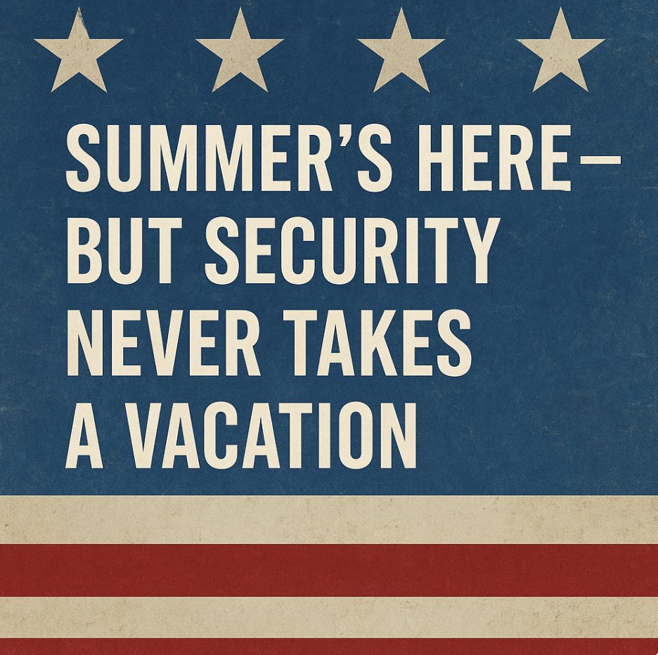 dssimd's tweet image. Summer’s here — but security never takes a vacation. ☀️🛡️
Whether you're at work, on the road, or taking a well-earned break, Discreet Security Services &amp;amp; Investigations is always on watch.