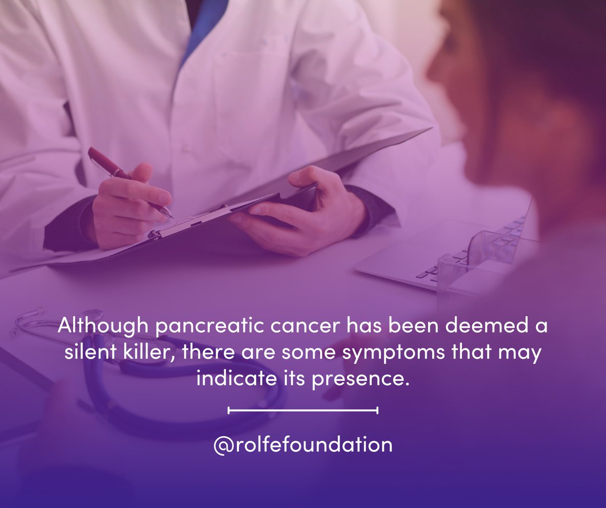 RolfeFoundation's tweet image. It's important to know the signs & symptoms of #pancreaticcancer. They can range from mild, flu-like symptoms to jaundice.
Learn more about these symptoms on our website.
👉 ow.ly/XSTi50WlQSr
#KnowMyRisk #EarlyDetection #PancreaticCancerResearch #PancreaticCancerAwareness