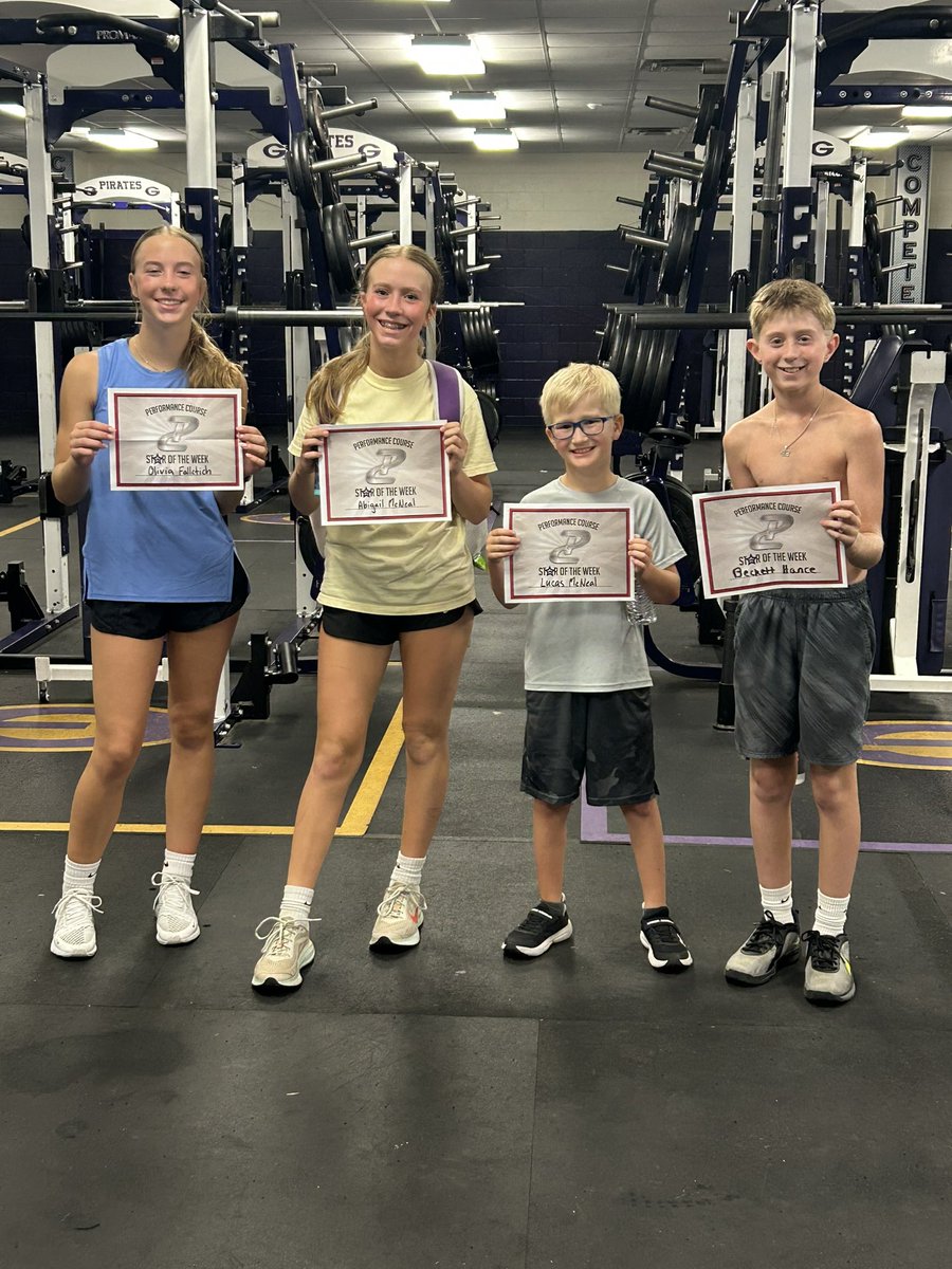 Performance Course (@pcnowisthetime) on Twitter photo Proud of the resilience from the Pirates & Lady Pirates of <a href="/GISD_Sport/">Granbury ISD Athletics</a>! Came back from the break full force & eyes on the prize! Excited to see these athletes finish July strong!
S/O to our ⭐️s
HI: Chase, Arthur, Jack, Grady
Bball: Nathan
FEM: Olivia, Abigail
DEV: Lucas, Beckett Proud of the resilience from the Pirates & Lady Pirates of <a href="/GISD_Sport/">Granbury ISD Athletics</a>! Came back from the break full force & eyes on the prize! Excited to see these athletes finish July strong!
S/O to our ⭐️s
HI: Chase, Arthur, Jack, Grady
Bball: Nathan
FEM: Olivia, Abigail
DEV: Lucas, Beckett