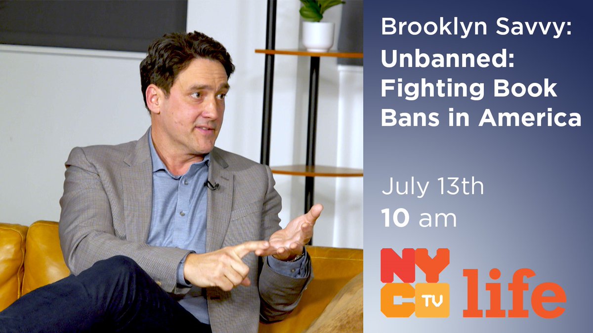 nyc_media's tweet image. Tune in Sunday for a new episode of #NYCLife's "Brooklyn Savvy," at 10am!
On @BrooklynSavvy, they dive into the fight against book bans with Toni Williams, Ellen Salpeter and guests, exploring threats to truth and free expression. on.nyc.gov/BrooklynSavvy