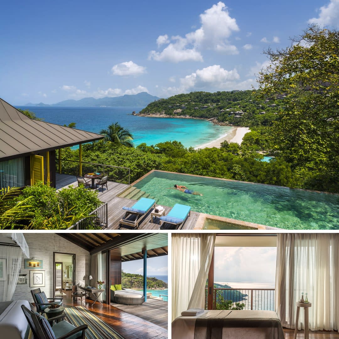 Lavish villas. Turquoise waters. Total escape. 🌴✨ At Four Seasons Resort Seychelles, every moment invites barefoot luxury — from hilltop spa experiences to family-friendly fun. Let’s design your dream island retreat!