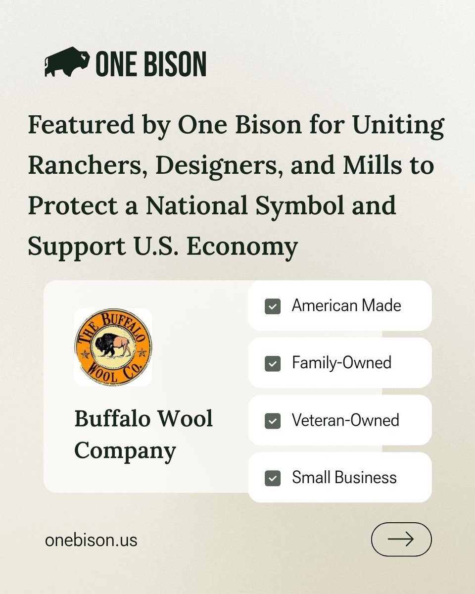 You don’t need a big name to make a real difference. Some businesses lead quietly by investing in people, preserving tradition, and staying rooted in what matters.

We’ve built a place to find them: onebison.us

#OneBison #FamilyOwned #VeteranOwned #SmallBusiness