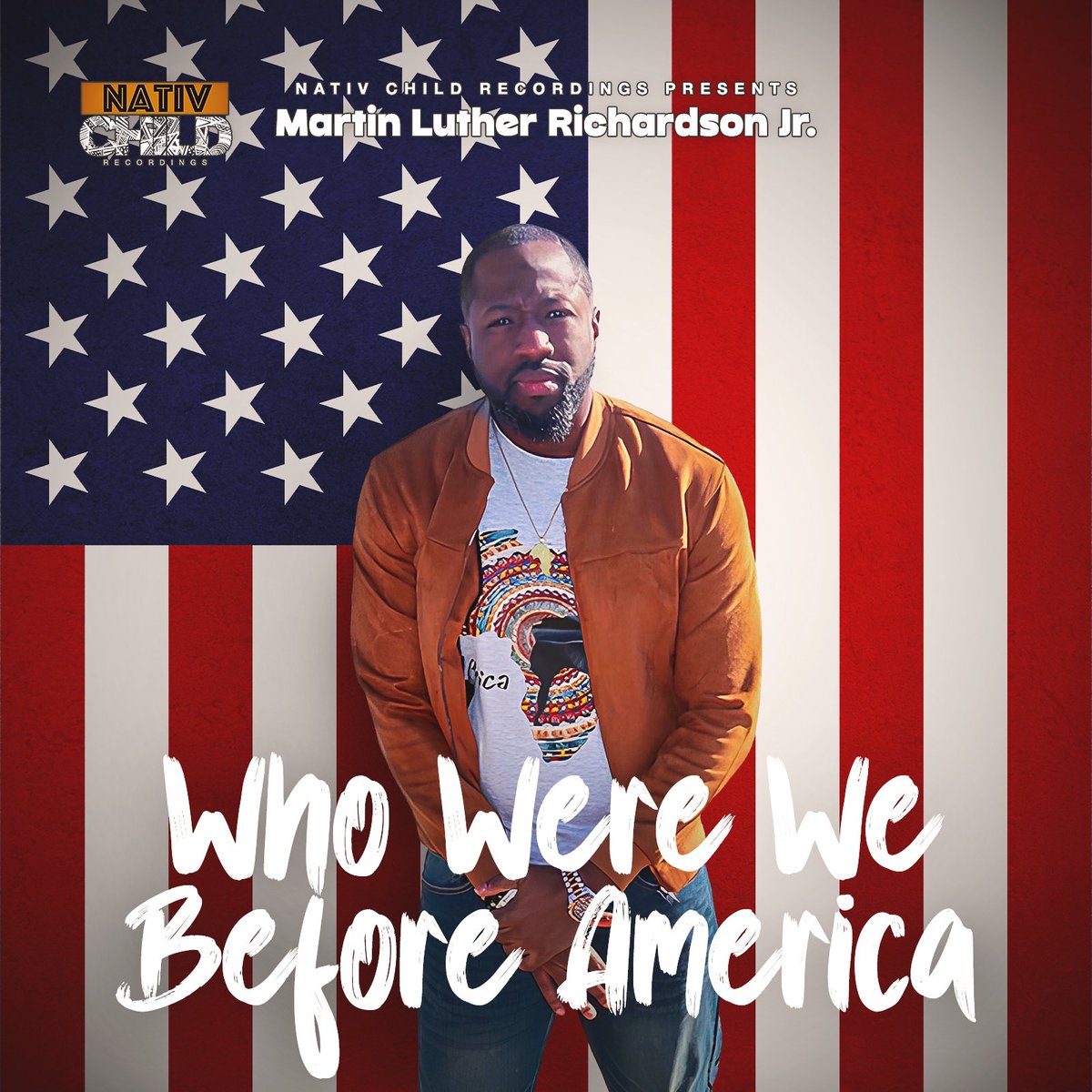 Martinlrjr's tweet photo. WHO WERE WE BEFORE AMERICA IS OUT NOW ON ALL PLATFORMS!!!! 🇺🇸🇺🇸🇺🇸 #Love! #MartinLutherRichardsonJr #WhoWereWeBeforeAmerica #Newmusic #Music #NewmusicFridays #HipHop #Rap #Afrobeats #IndependentArtist #NativChild https://t.co/jjoB6UNRbr