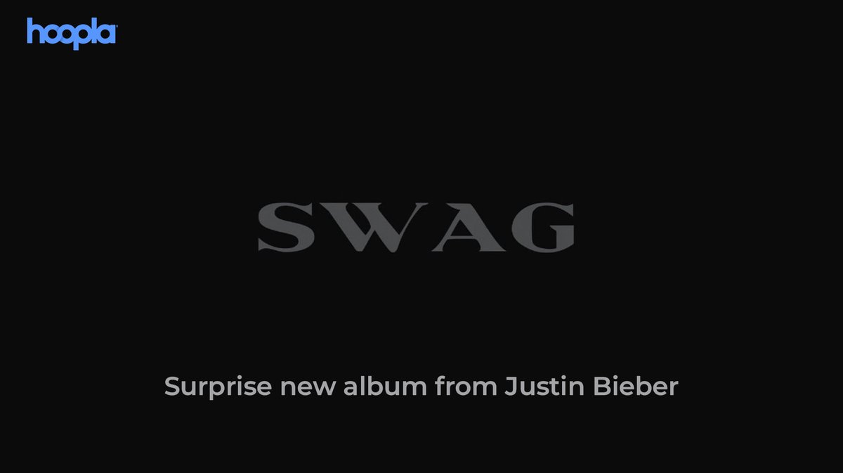 🎉 Surprise drop alert! Justin Bieber just released his brand-new album Swag — and it’s already streaming on Hoopla! 🔥 With 21 tracks and collabs from Gunna, Sexyy Red, and more, this is Bieber like you’ve never heard him before. hoopla.app.link/StzTllC8UUb
