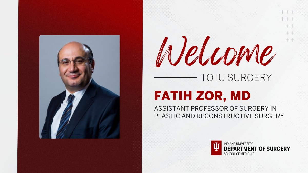 Indiana Surgery -Indiana Univ School of Medicine (@iu_surgery) on Twitter photo 🎉 Say hello to our newest faculty member, Fatih Zor, MD!
🏥After completing his fellowship with us, Zor officially joined the IU Surgery team as Assistant Professor of Surgery in our Plastic and Reconstructive surgery division.
🧠He brings expertise in microsurgery, burn and 🎉 Say hello to our newest faculty member, Fatih Zor, MD!
🏥After completing his fellowship with us, Zor officially joined the IU Surgery team as Assistant Professor of Surgery in our Plastic and Reconstructive surgery division.
🧠He brings expertise in microsurgery, burn and
