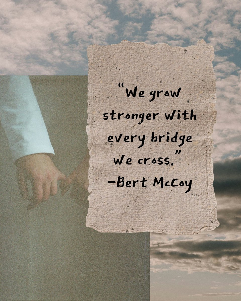 Happy Friday, friends.

A little reminder that every step forward matters.

We grow stronger with every bridge we cross, whether it’s a tough decision, a fresh start, or simply showing up for yourself today. 🤟