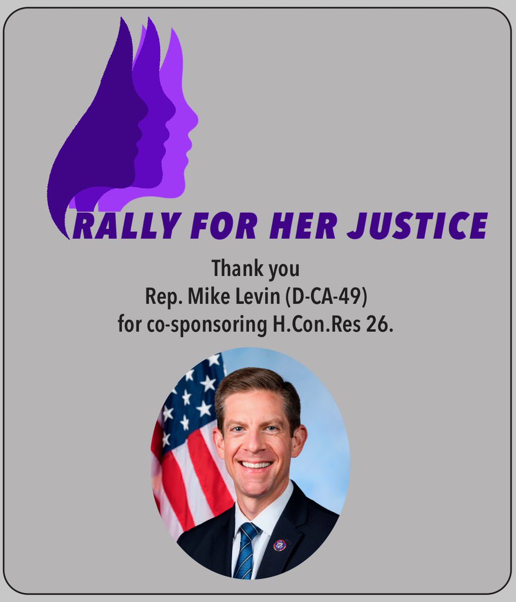 rallyforher's tweet photo. Justice is not always an open and shut case – sometimes we have to work for it until justice gets done. Thank you @RepMikeLevin for supporting H. Con. Res 26 against sexual war crimes as today we #RememberSrebrenica and #CrimesAgainstHumanity https://t.co/JrNSJSTv4h