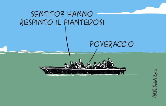 nonsonpago1's tweet photo. .@maurobiani
#Piantedosi #libia #persone #migranti #respingimenti #empatia
Poveraccio.
Ieri per @repubblica
#Biani !
#kekkozeloni #blob @BlobRai3 https://t.co/hVd3PPwRbT