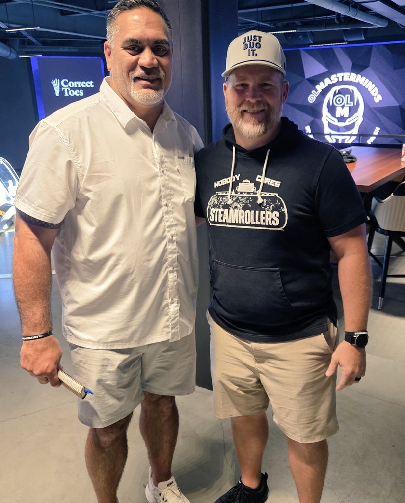 CoachSteamroll's tweet image. Wrapped up Day 2 at 2025 OL Masterminds.
Outstanding 2 days of learning from the best in the business. Hearing how they developed the mindset for Hall of Fame careers like Kevin Mawae
Excited to apply this knowledge to my coaching this season!
@OLMasterminds #Steamrollers
