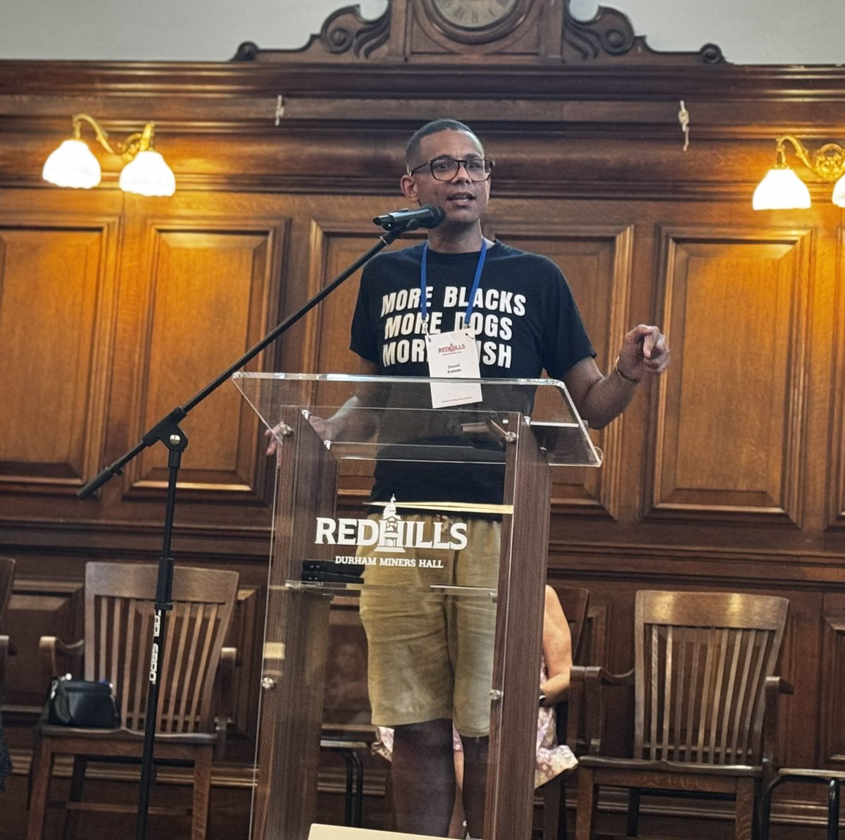 IERUK's tweet image. Our last speaker, the @NEU’s @DanielKebedeNEU laments the Labour govt’s first year, but says the @DurhamGala is always an immensely positive weekend, reminding us of the priority - building our trade unions in every workplace.