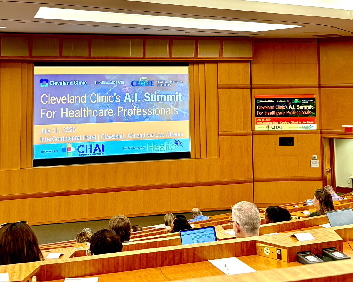 MetinErkayaMD's tweet image. ✨Just attended the Cleveland Clinic AI Summit 🧠💻
🔸One thing’s clear: AI in healthcare isn’t hype, it’s here. From imaging to surgery, AI is reshaping how we diagnose, treat, and learn.
🎯The real power lies in human 🤝 machine, not one over the other, to amplify human care.…