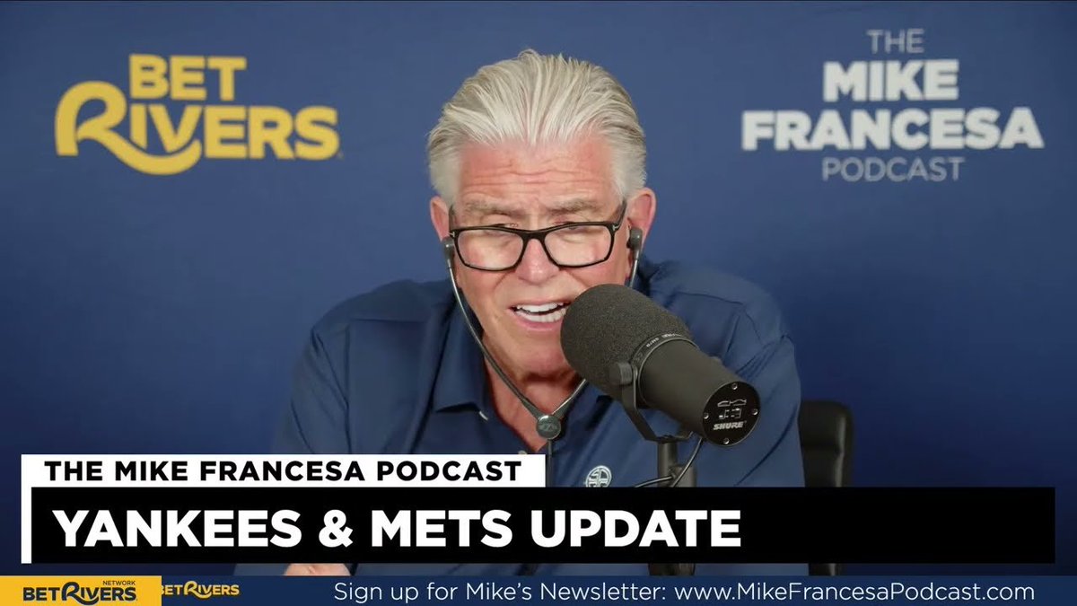 FrancesaPodcast's tweet image. The @MikeFrancesa Podcast 🎙️
Talking Yanks, Mets, trade deadline, and much more on Friday's new episode!
▶️ youtube.com/live/1FY7Ji56E…