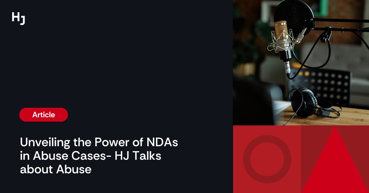 In this episode of HJ Talks about Abuse, we explore the significant role that non-disclosure agreements (NDAs) play in sexual harassment allegations, sparked by a recent documentary.

🎧 Listen here: bit.ly/3Iqd8gJ