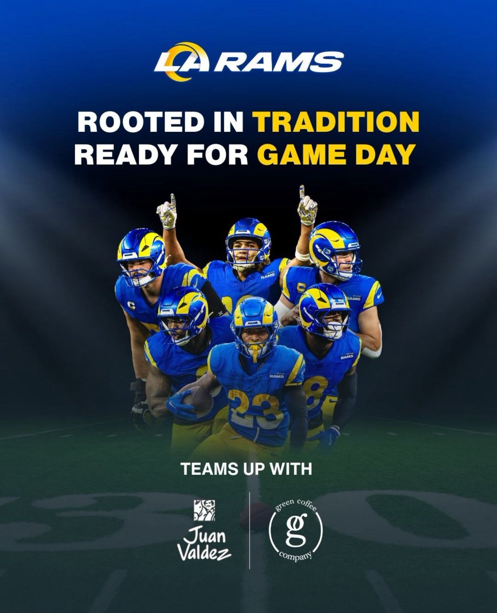 GermanBahamon's tweet image. Juan Valdez vuelve a escenarios mundiales!
Lo que logramos hoy, es la demostración de que Café de Colombia sigue conquistando el corazón del mundo con lo mejor de nuestra tierra.
La llegada de Juan Valdez a la NFL como café oficial de Los Angeles Rams no es solo una alianza…