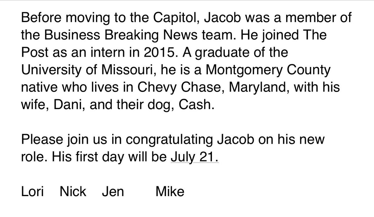jacobbogage's tweet image. Some *very* fun @washingtonpost news:
I’m moving to our White House economics beat! That’s covering taxes, spending, trade & more.
I loved my time in Congress and covering the GOP push through the “One Big Beautiful Bill.”
Now I get to cover how it will shape the nation.