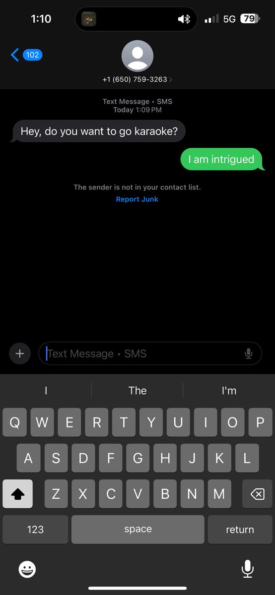 Apparently the one potential scam text I am weak to