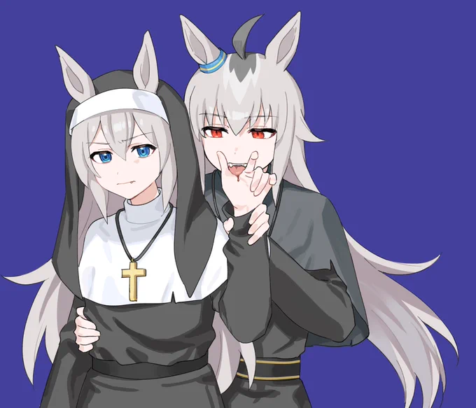 【Commission】 個人設定ヴァンパイア神父×シスターパロなogtm…… Artist:GURU