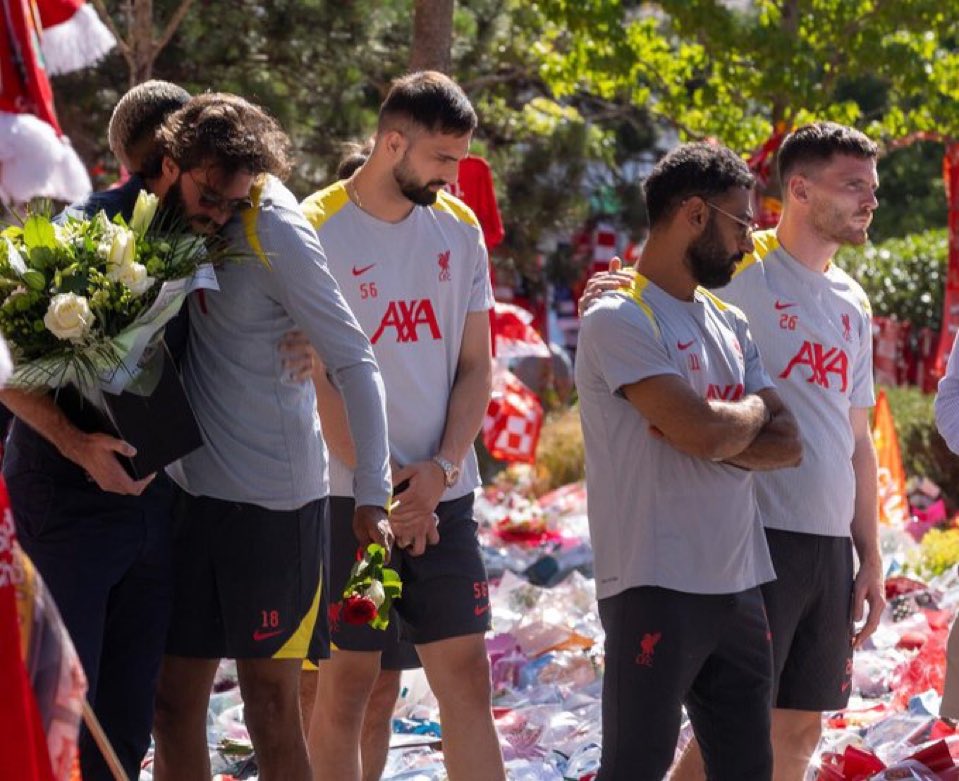 It is all so surreal. They are supposed to focus on preseason and a title defense, yet they are mourning their teammate and visiting his memorial. May the lord give them strength.