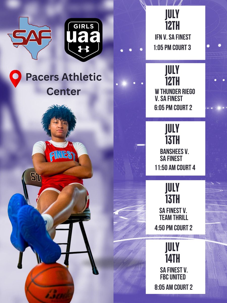 Jasmine Travis (@jasmine_travis0) on Twitter photo Come check us out this weekend in Indiana!! <a href="/SAFinestbball/">SA Finest Basketball</a> <a href="/UANextGHoops/">Girls UAA</a> <a href="/slkbasketball/">Steele Girls Bball</a> Come check us out this weekend in Indiana!! <a href="/SAFinestbball/">SA Finest Basketball</a> <a href="/UANextGHoops/">Girls UAA</a> <a href="/slkbasketball/">Steele Girls Bball</a>