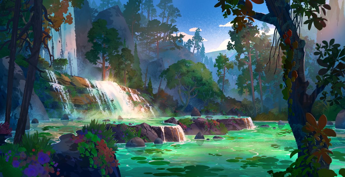 godonnellart's tweet image. A painting inspired by a recent trip to the north of Portugal to a place called Gerês
