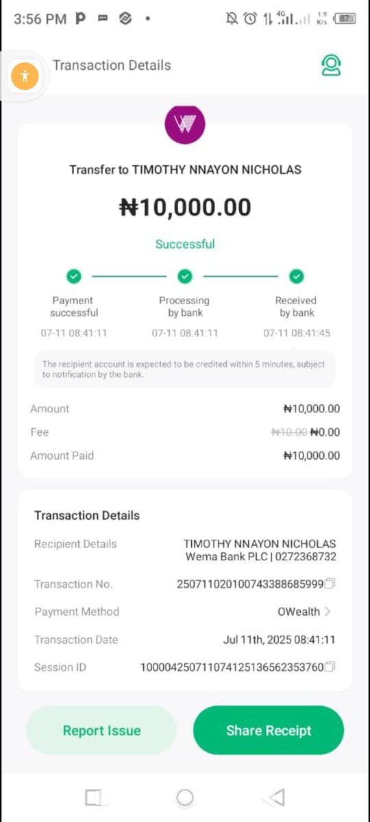 NicholasTimot15's tweet photo. @alat_ng @abrahamsbitcoin This money has been sent to me since morning and I've it been credited, please kindly attend to this asap please https://t.co/fzTDQJLbrk
