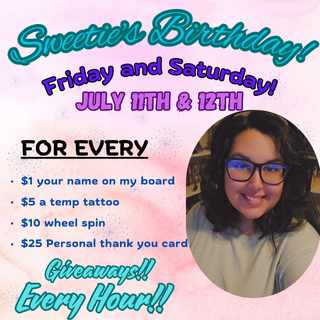 TheHelloSweetie's tweet photo. ✨🥳Come Celebrate my Birthday with me this whole weekend!!🥳✨!throne !kofi #togetherforpride
**LIVE NOW** 
https://t.co/VVIUxRkOkg https://t.co/DOiQbZ6sYi