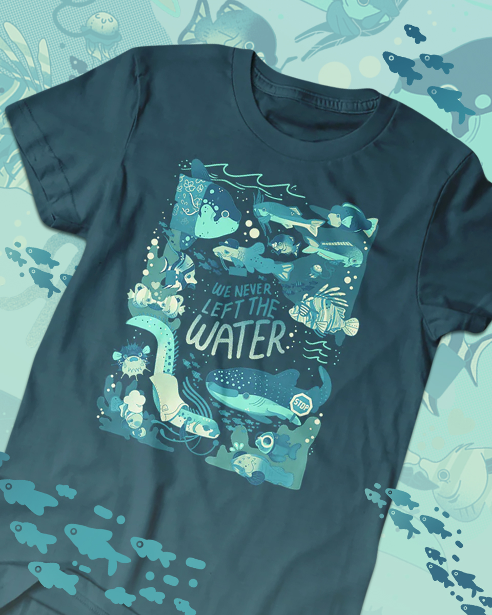 Sulkypup ・゚✧ 🍊 (@sulkypup) on Twitter photo The fish is out of the bag!! Had the really sweet opportunity to design this shirt for <a href="/hankgreen/">Hank Green</a>
. The shirt is available for 2 weeks only, so buy it while you can !! 🐟 store.dftba.com/products/han... The fish is out of the bag!! Had the really sweet opportunity to design this shirt for <a href="/hankgreen/">Hank Green</a>
. The shirt is available for 2 weeks only, so buy it while you can !! 🐟 store.dftba.com/products/han...