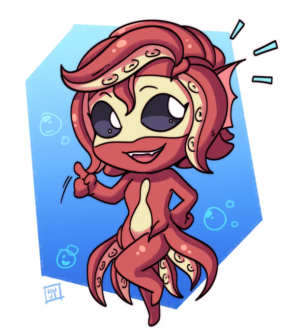 chibi Octo-OC comm!