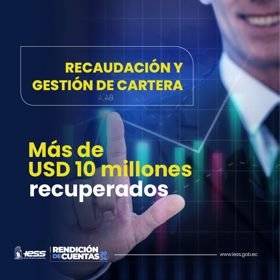 #RendiciónDeCuentasIESS2024 | Recuperamos cartera en mora y fortalecimos el cobro de cartera oportuna
