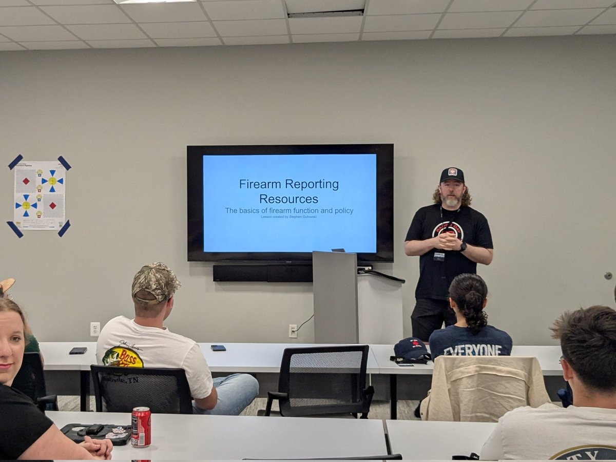 NJC_YAF's tweet image. It's range day at NJC! @StephenGutowski gave a detailed review on how to report on firearms. Then, shooting!