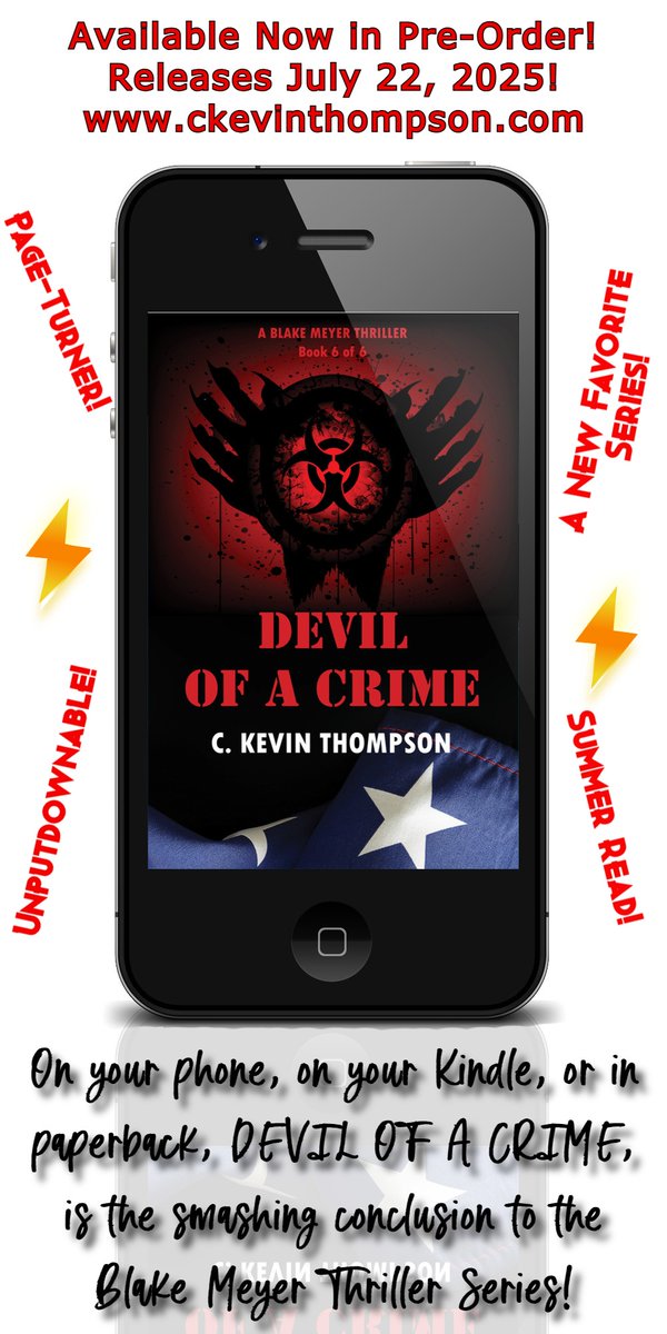 CKevinThompson's tweet image. After reading Book 2 in the Blake Meyer Thriller Series, one reviewer said: "I'm very picky on reading thriller books. But I loved TRIPLE TIME! This thriller book had me at the edge of my seat."
tinyurl.com/5x4hp2ch
#PatriotismWithPurpose #ChristianFiction #Unputdownable