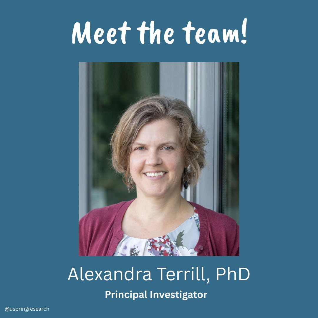 UspringResearch's tweet photo. Meet our research team's Principal Investigator, Alex! 👋

Alex is a tenured Assoc Prof @uofu with joint appointments in the Dept of Occupational &amp; Recreational Therapies &amp; the Dept of Physical Med &amp; Rehab. She is also a licensed clinical psychologist! 
https://t.co/7bmO2M9yvB https://t.co/etXsBBXFB8