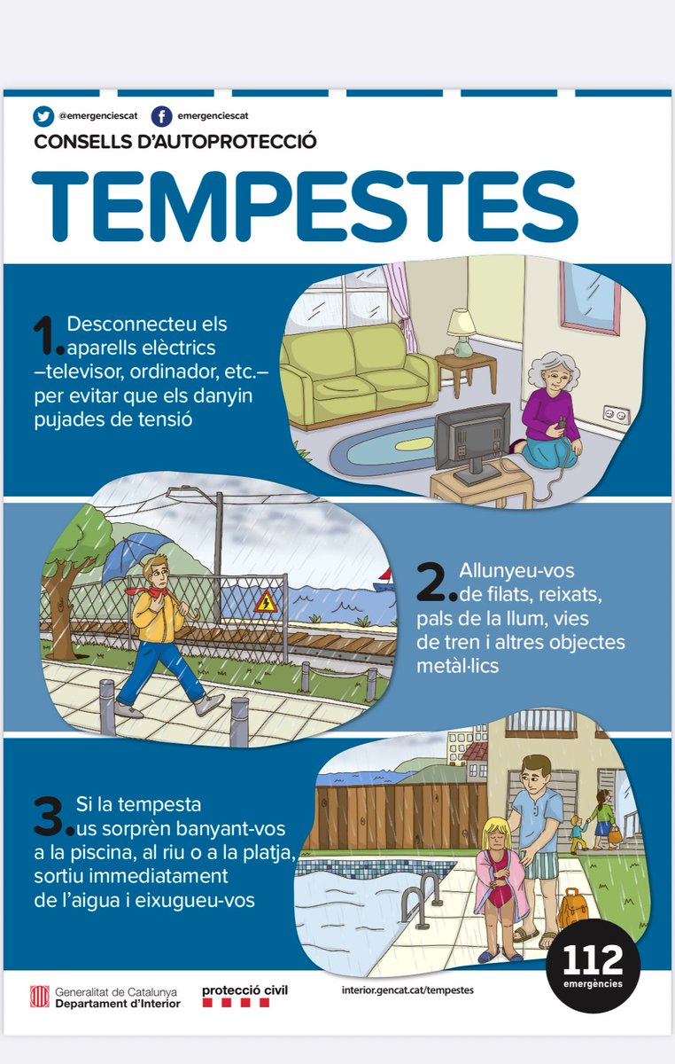 ⚠️🌧️Davant la previsió de pluges intenses, seguiu els consells de Protecció Civil.
👉 dsp.interior.gencat.cat/bitstream/hand…