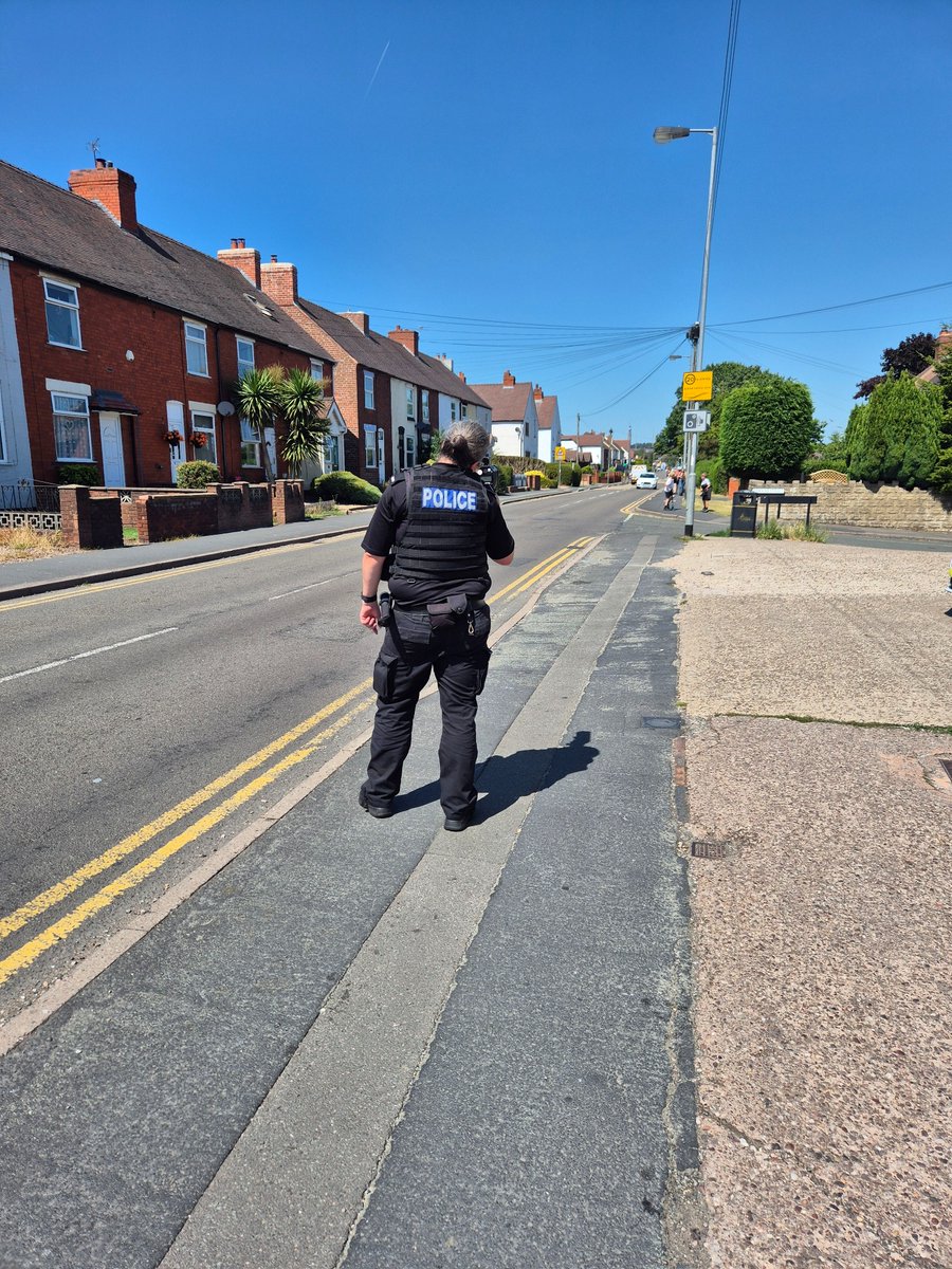 CANNOCK: 
This afternoon, local neighbourhood officers carried out a Speedwatch exercise on Pye Green Road.  
Thankfully all who passed us today adhered to the Speed Limit.  
@communityspeedwatch #cannock #speedkills #nationalcswday