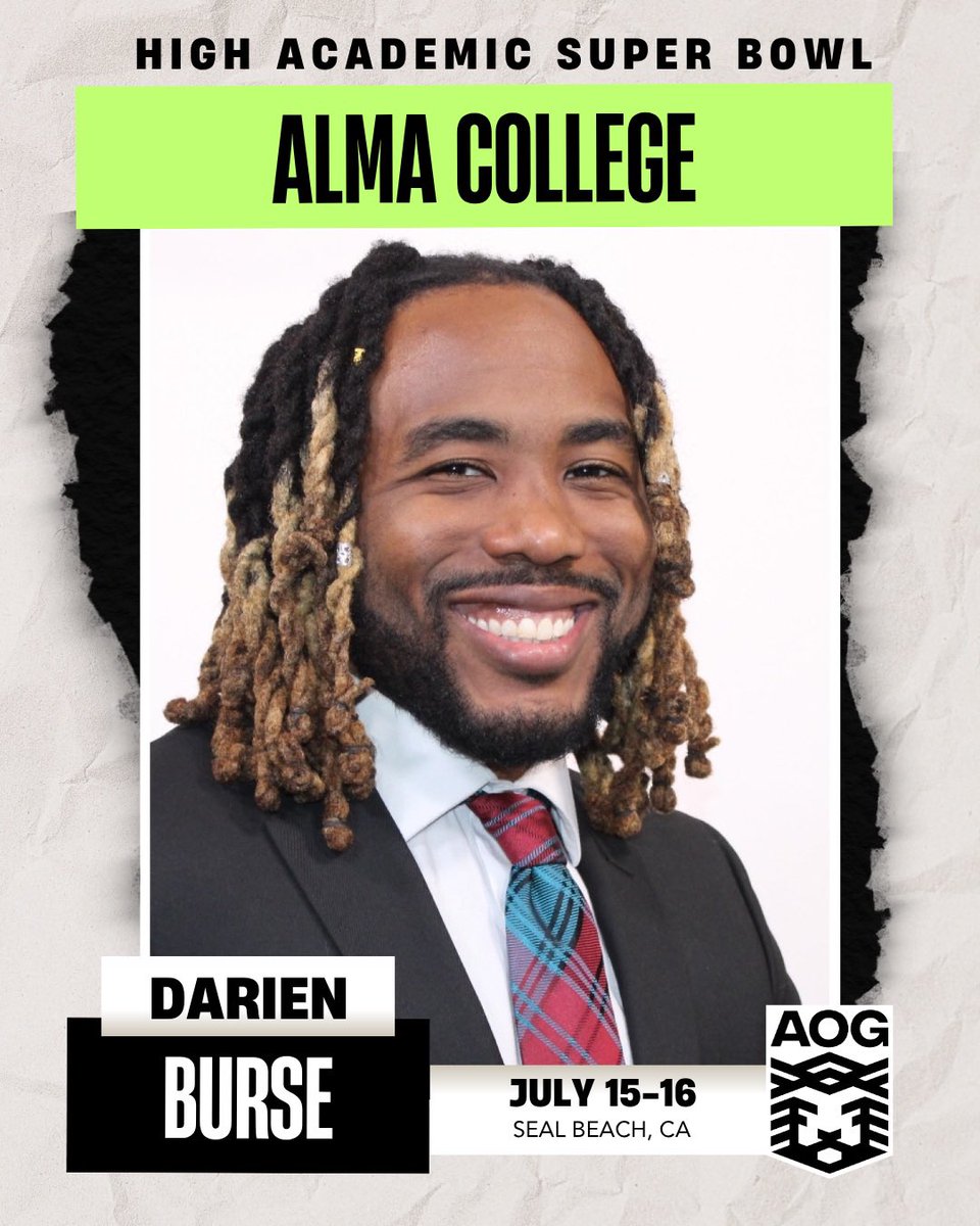 Welcome Assistant Coach at Alma College Darien Burse  to the High Academic Super Bowl July 15-16 at AIM Sports Complex!

<a href="/AlmaScotsMBB/">Alma College Men's Basketball</a> <a href="/CoachBurse_/">Darien Burse</a> <a href="/RyanSilver1/">Ryan Silver</a> <a href="/coachsmartin310/">Coach Scott Martin</a>