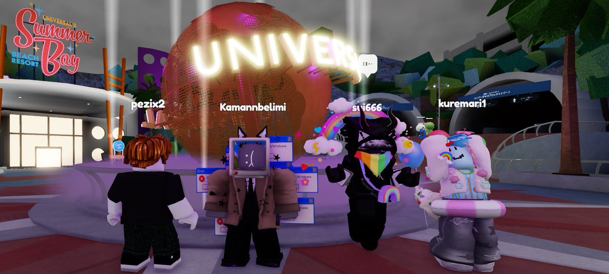 kamannbe's tweet image. ガチで神ゲー注意　身内と好きなアバターでユニバーサルを回れる神ゲーム