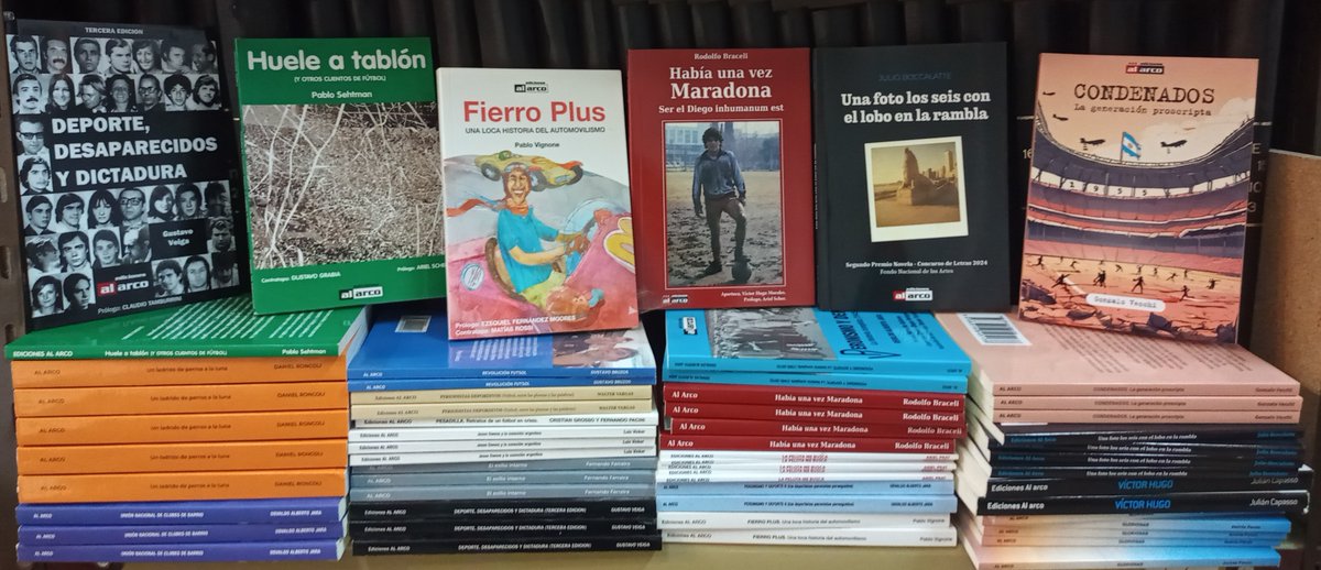 Muchas gracias <a href="/edicionesalarco/">ediciones al arco</a> por todos los libros que nos enviaron para los alumnos y docentes de <a href="/TeayDeportea/">Tea y Deportea</a>