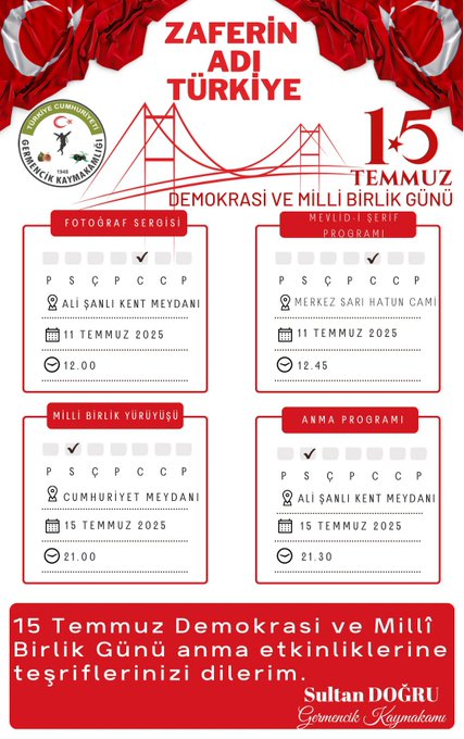 15 Temmuz’da Cumhuriyet Meydanı’nda Buluşuyoruz