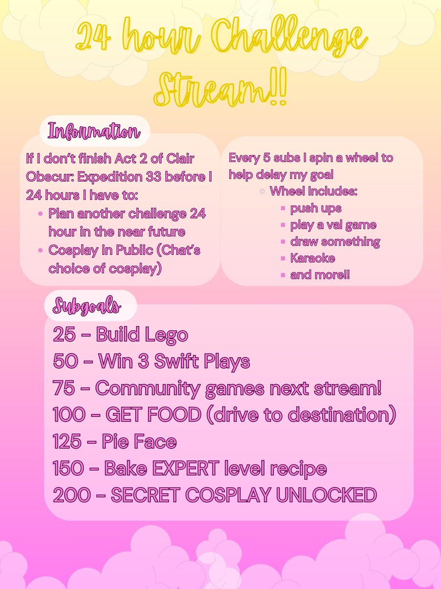 STARTING AT 5:30 PM PST!!!! ttv/shayellow :3
