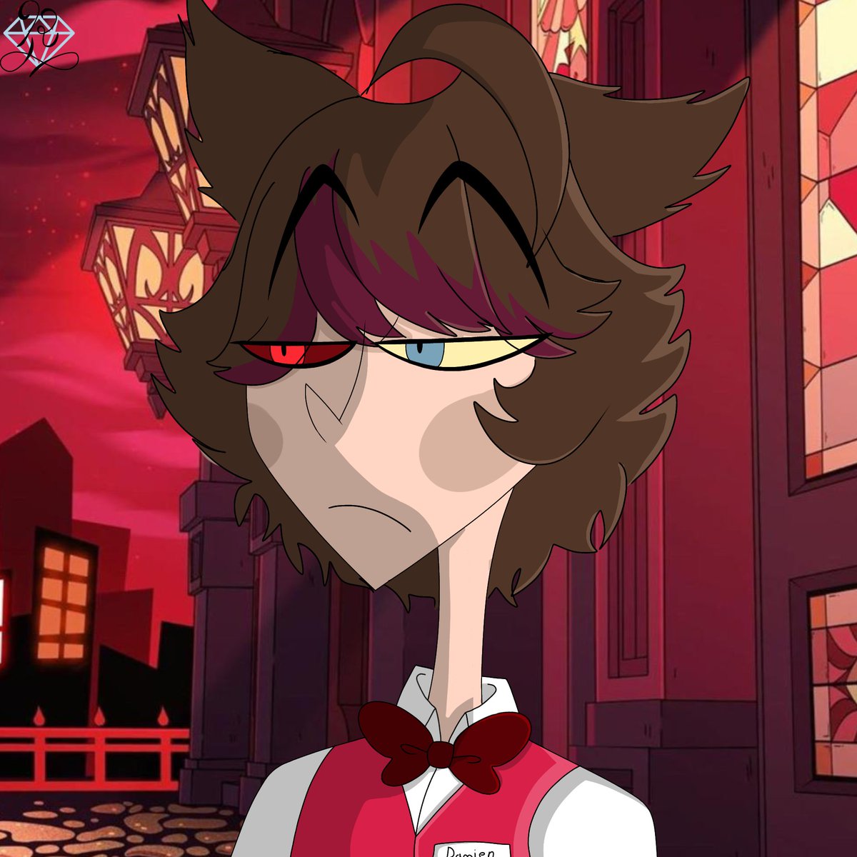 I need y'all to understand how hazbin hotel has a chokehold on me and I haven't even finished the series yet- send help!

Anyways, hazbin hotel oc go brrrrr