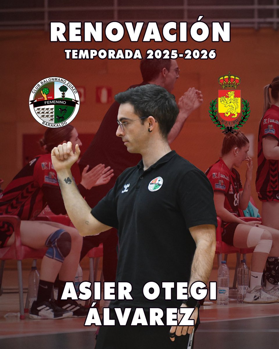 Club Balonmano Zuazo (@cbmzuazo) on Twitter photo ⚠️ RENOVACION ⚠️
🏆 Temporada 2025-2026
🎙 Asier Otegi <a href="/AsierOtegiAlvar/">Asier Otegi Alvarez</a> asegura el futuro de nuestra base con su excelente labor al frente de la coordinación deportiva y el presente de nuestras #GuerrerasZuazotarras como ayudante de entrenador! 👏👏
📸 <a href="/andoni_gonzalez/">Andoni Gonzalez</a>
#ZuazoGara ⚠️ RENOVACION ⚠️
🏆 Temporada 2025-2026
🎙 Asier Otegi <a href="/AsierOtegiAlvar/">Asier Otegi Alvarez</a> asegura el futuro de nuestra base con su excelente labor al frente de la coordinación deportiva y el presente de nuestras #GuerrerasZuazotarras como ayudante de entrenador! 👏👏
📸 <a href="/andoni_gonzalez/">Andoni Gonzalez</a>
#ZuazoGara