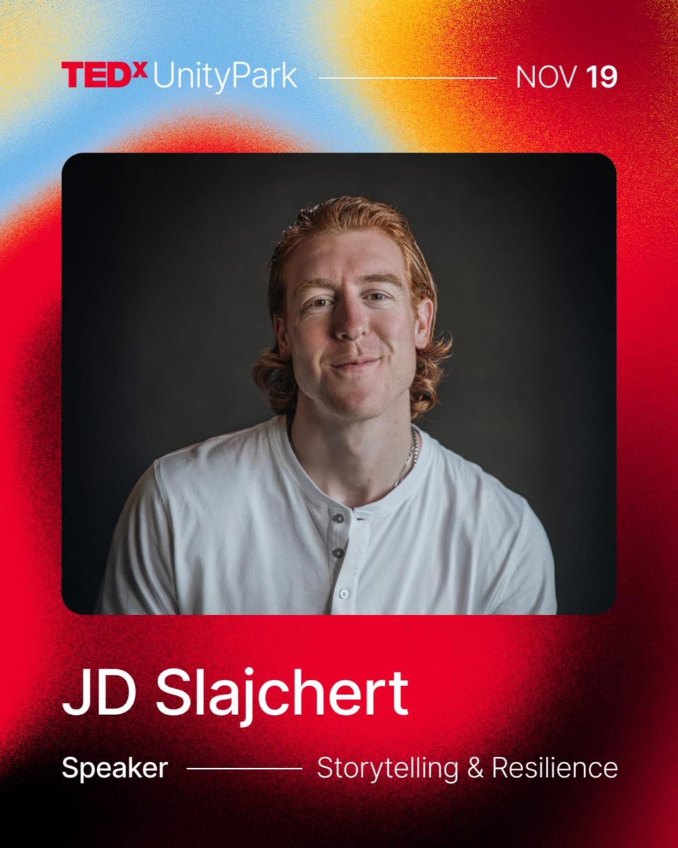 JD_Slajchert's tweet image. Unbelievably honored. Visit tedxunitypark.com and use code, “JD20” to get 20% off of tickets, and come be a part of this inspiring event. See you this fall South Carolina !!! #TEDxUnityPark @TEDx #Momentum
